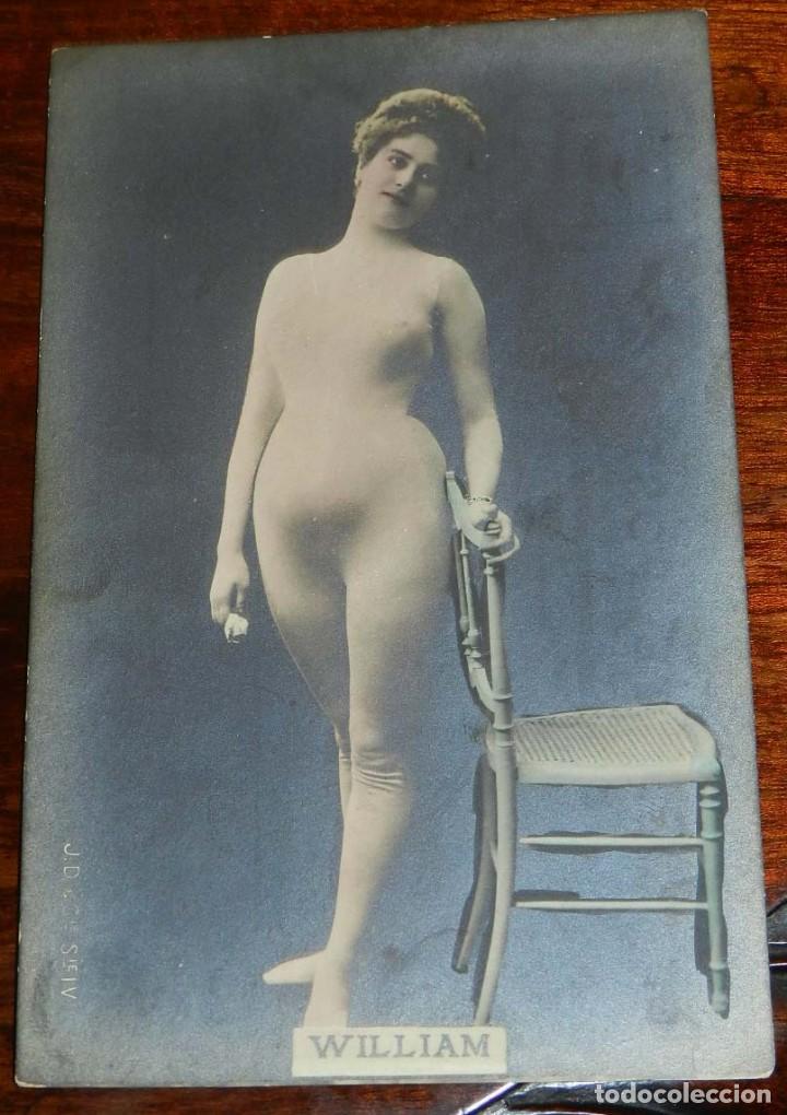 Postkarten: ANTIGUA  FOTO POSTAL EROTICA MUJER WILLIAM, SIN CIRCULAR Y SIN DIVIDIR