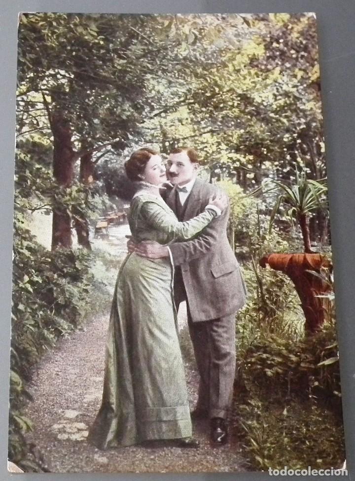 Postales: POSTAL ROM&Aacute;NTICA SERIE GALANES Y MUJERES