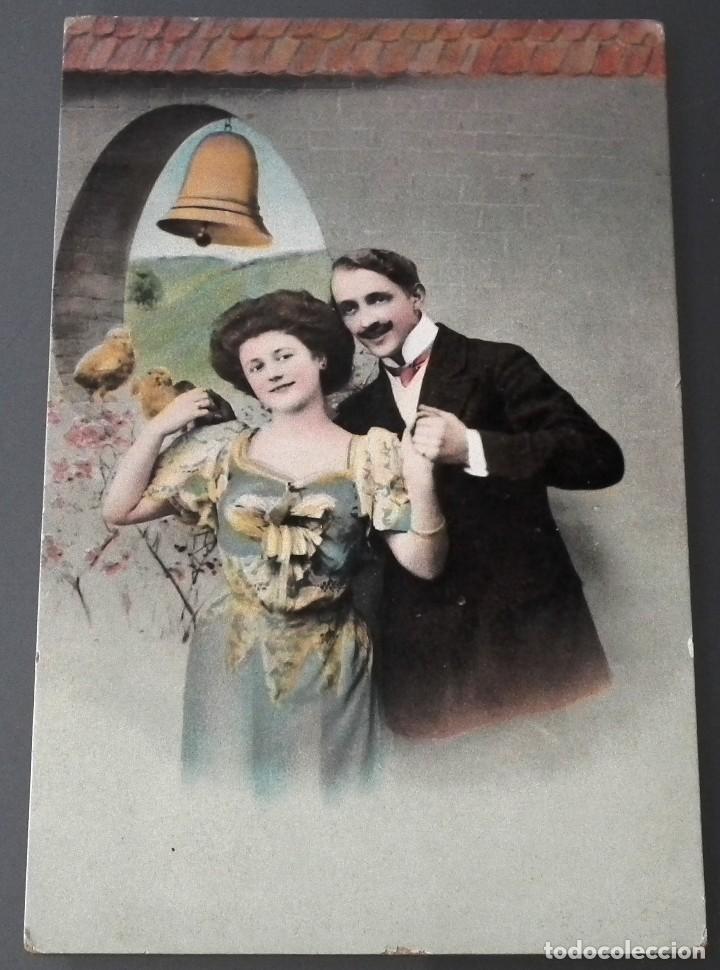 Postales: POSTAL ROM&Aacute;NTICA SERIE GALANES Y MUJERES