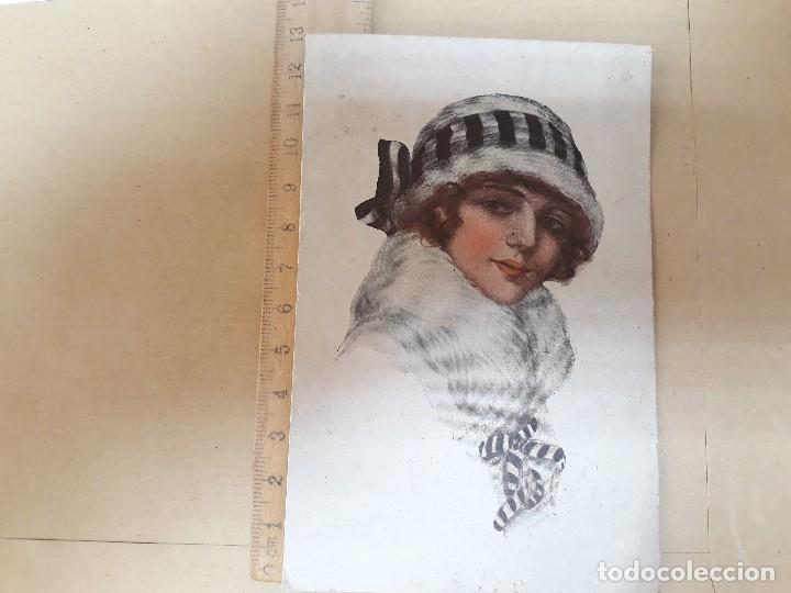 Postales: Mujer de epoca - Foto 1