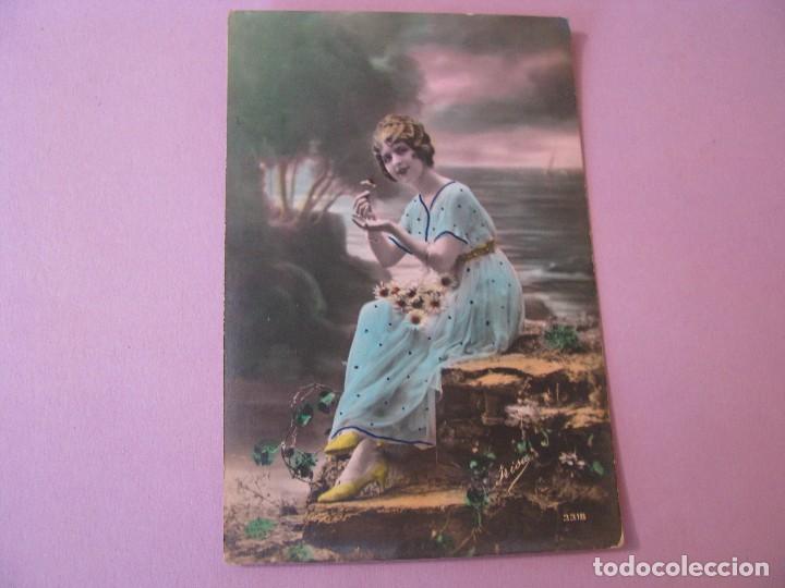 Postales: TARJETA POSTAL. MUJER. FRISA 3318. ESCRITA.
