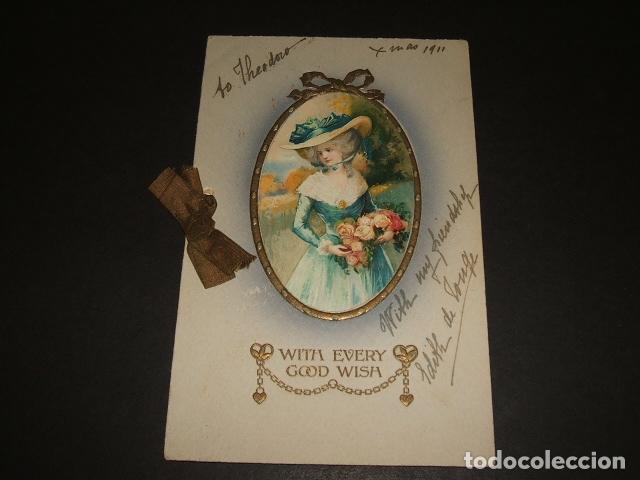 Postales: MUJER ELEGANTE POSTAL 1911 - Foto 1