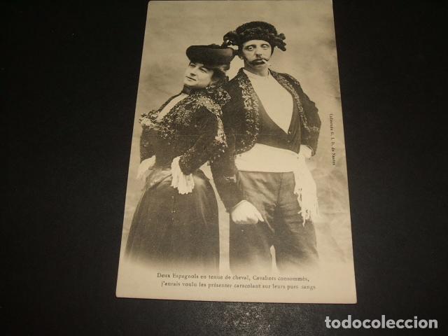 Postales: PAREJA DE ESPA&Ntilde;OLES POSTAL FRANCESA - Foto 1