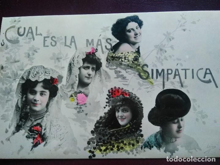 Postales: Cu&aacute;l es la m&aacute;s simp&aacute;tica ?  Sin dividir.  Sin circular. - Foto 1