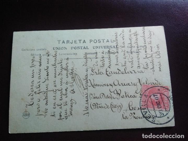 Postales: PEPITA SEVILLA.   CIRCULADA EN 1907 - Foto 2