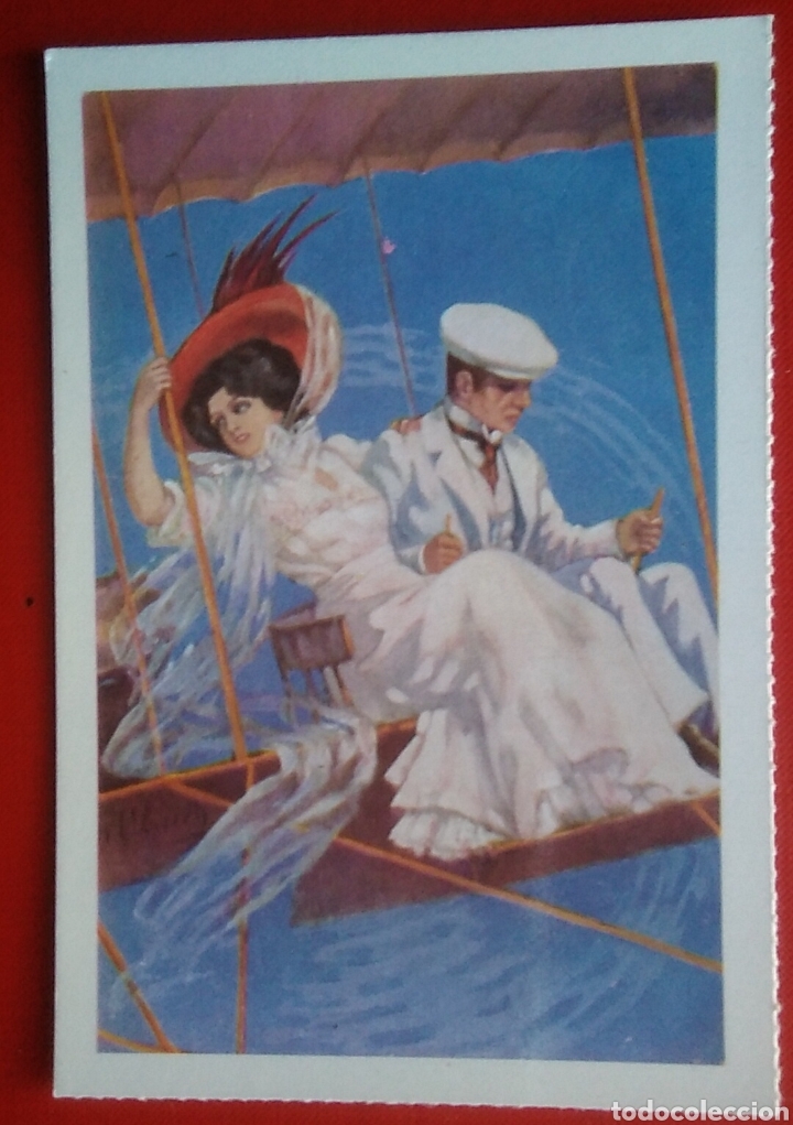 Cartes Postales: Postal rom&aacute;ntica modernista