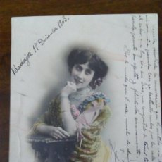 Postales: POSTAL DE GRACIA LA MORENITA. 1903. 14 X 18 CMS. AÑO 1903.. Lote 139193666