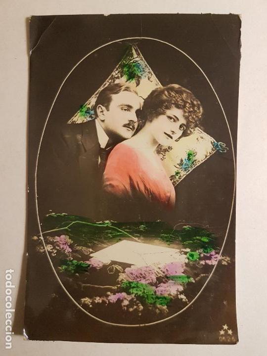 Postais: POSTAL PAREJA ROMANTICA CON CARTA