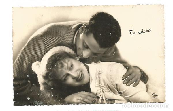 Postais: TE ADORO - POSTAL ROM&Aacute;NTICA ANTIGUA - EDICI&Oacute;N CIM
