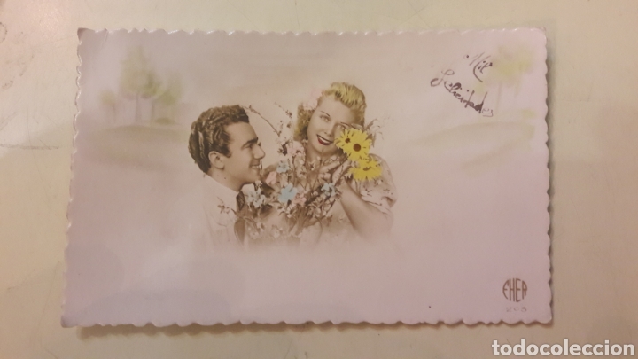 Postais: Postal 1945 enamorados