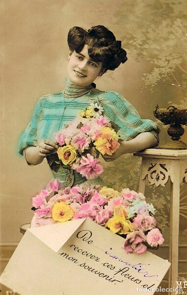 Postales: Chica, circulada en 1911 - Foto 1