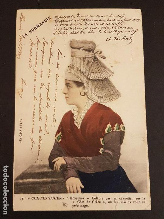 Postales: MUJER CON PEINADO ANTIGUO POSTAL - Foto 1