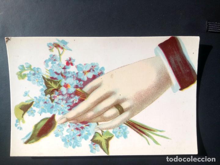 Cartes Postales: ANTIGUA POSTAL ITALIANA, MANOS Y FLORES