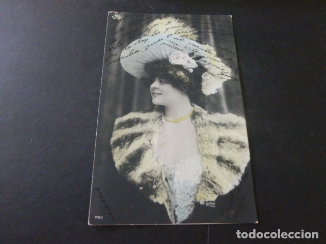 Postales: MUJER ELEGANTE CON SOMBRERO POSTAL - Foto 1
