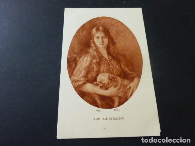 Postales: MUJER ELEGANTE CON PERRO POSTAL - Foto 1
