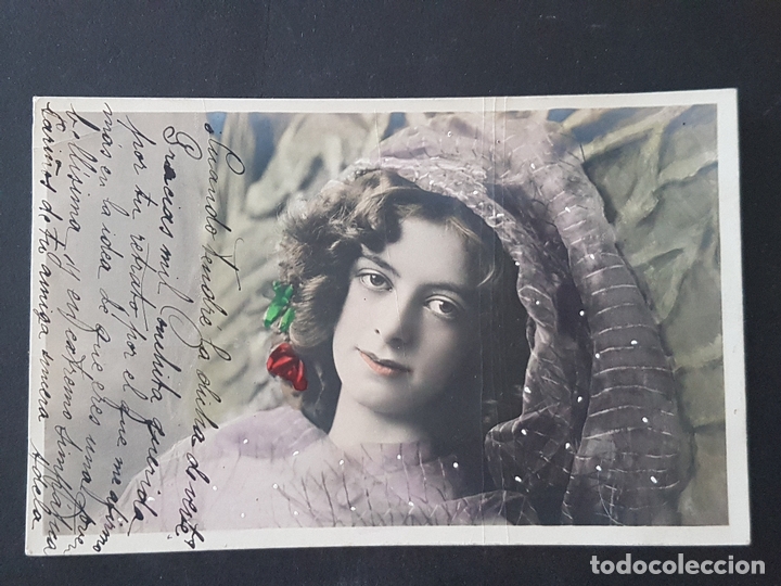 Cartoline: MUJER ELEGANTE POSTAL ANTIGUA