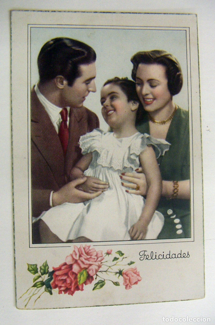 Postales: Postal de Felicidades 1953 escrita
