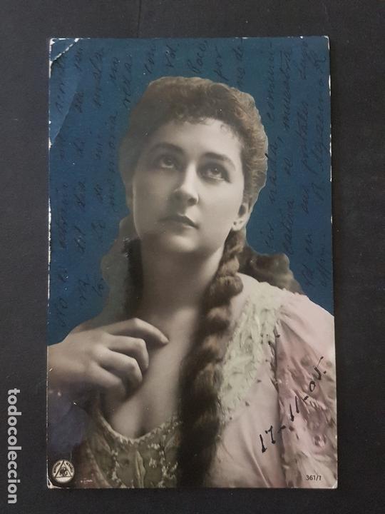 Cartoline: DAMAS ELEGANTE CON TRENZAS POSTAL