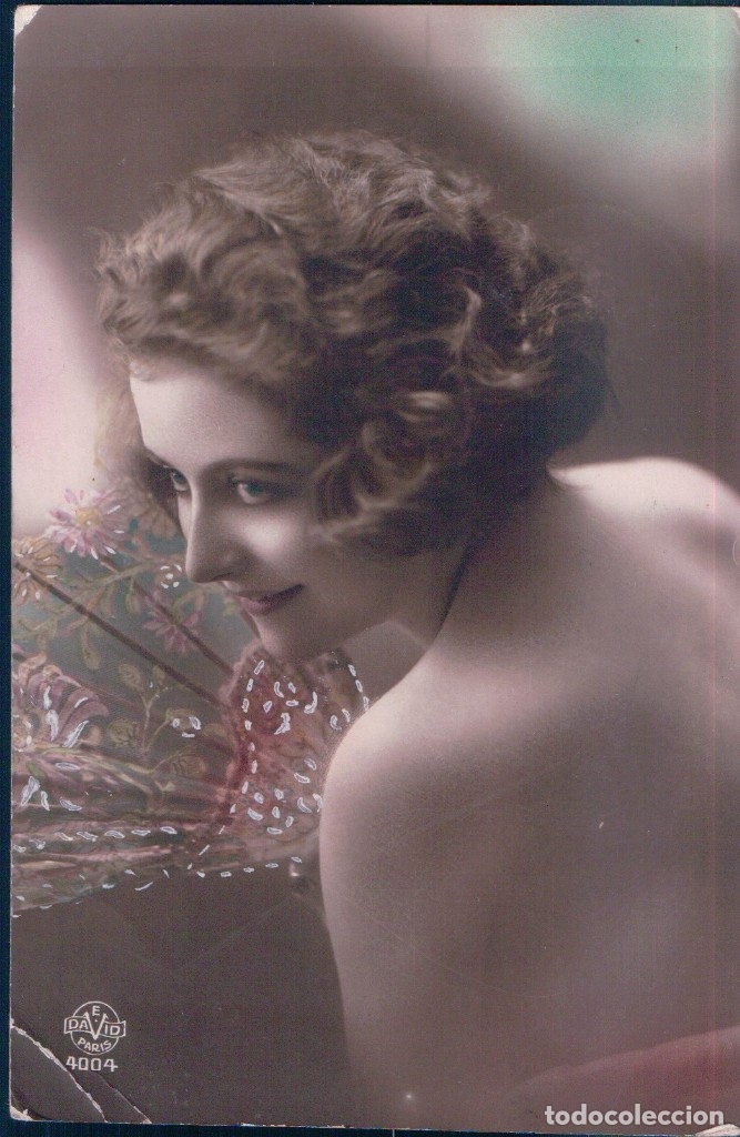 Postcards: POSTAL RETRATO MUJER FRANCESA - DAVID 4004 PARIS - CIRCULADA