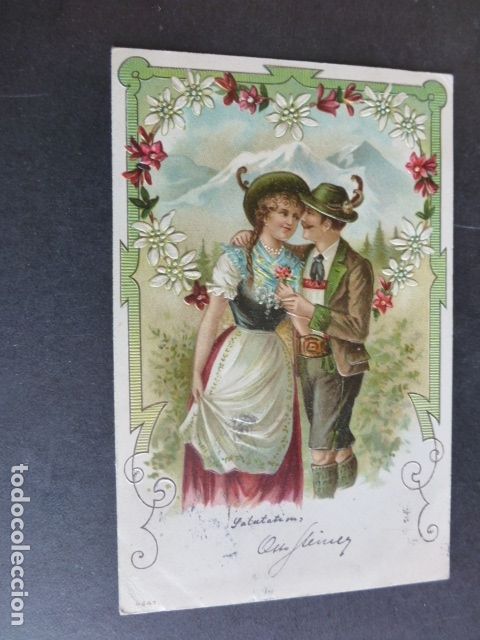 PAREJA DE TIROLESES POSTAL