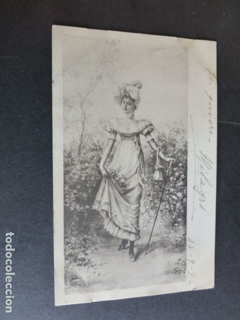 DAMA ELEGANTE POSTAL