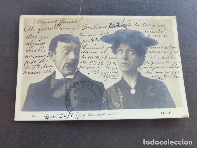 Postales: PAREJA POSTAL 1904 - Foto 1