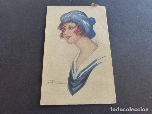 Cartes Postales: PAREJA ELEGANTE POSTAL ART DECO BUSI ILUSTRADOR