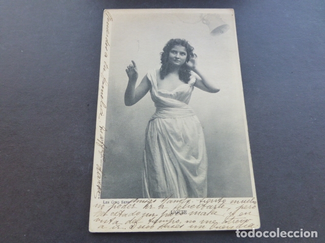 Postales: MUJER SENTIDO DE EL OIDO POSTAL - Foto 1