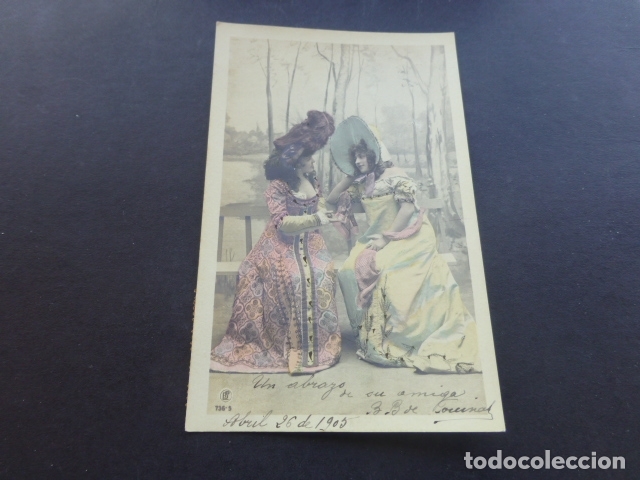 Postales: MUJERES ELEGANTES CONVERSANDO POSTAL - Foto 1