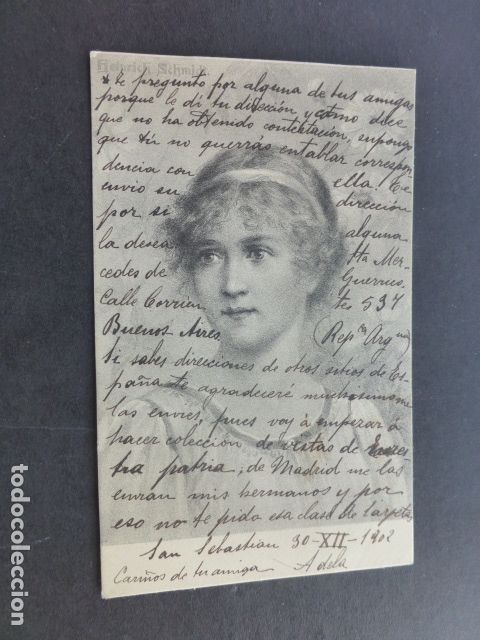 Postales: MUJER ELEGANTE POSTAL ILUSTRADA - Foto 1