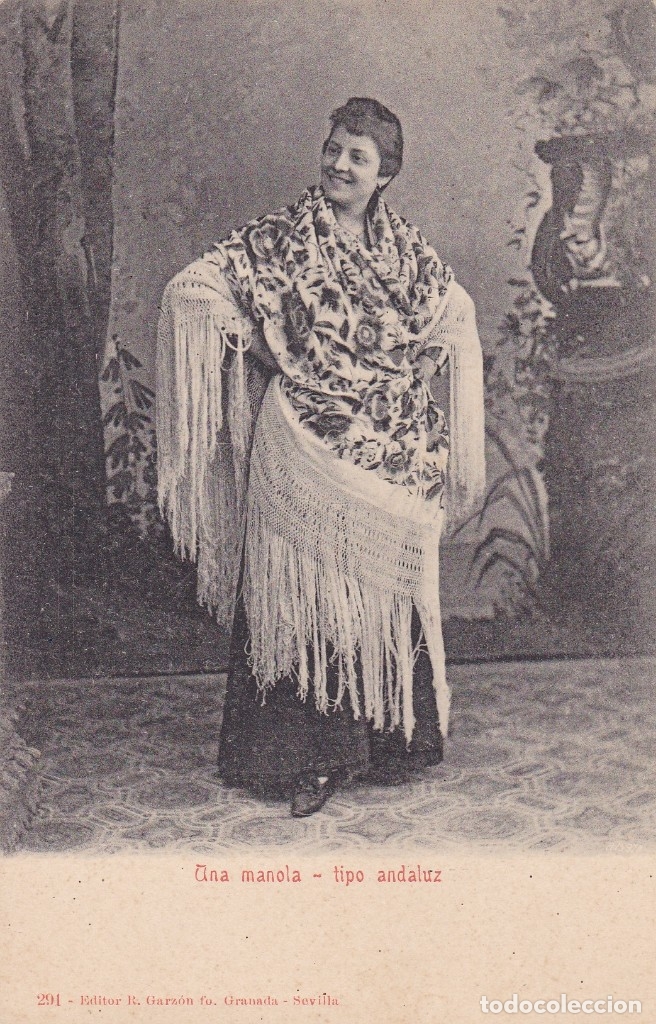 Postales: Ana Manola Tipo Andaluz (sin circular)