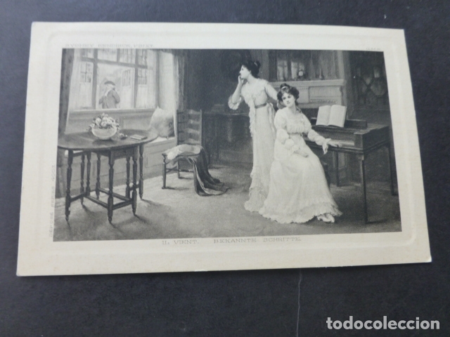 Postales: DAMAS AL PIANO POSTAL - Foto 1