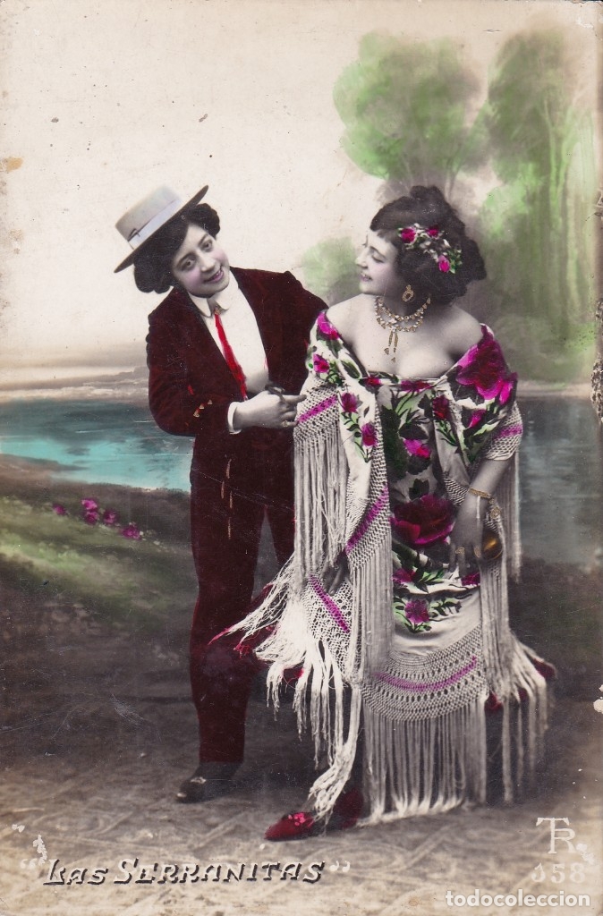Postales: Las Serranitas circulada 1910 - Foto 1