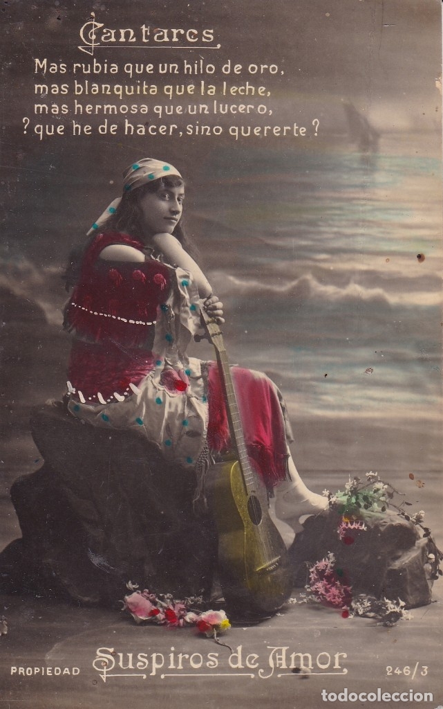 Cartoline: Cantares propiedad suspiros de amor sin circular