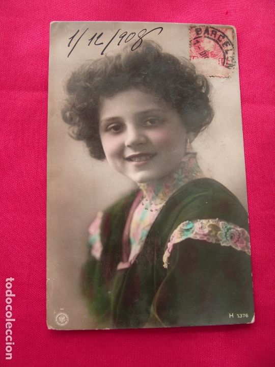 Postais: POSTAL - ROM&Aacute;NTICA - DAMA DE LA &Eacute;POCA - COLOREADA - N P G - H 1376