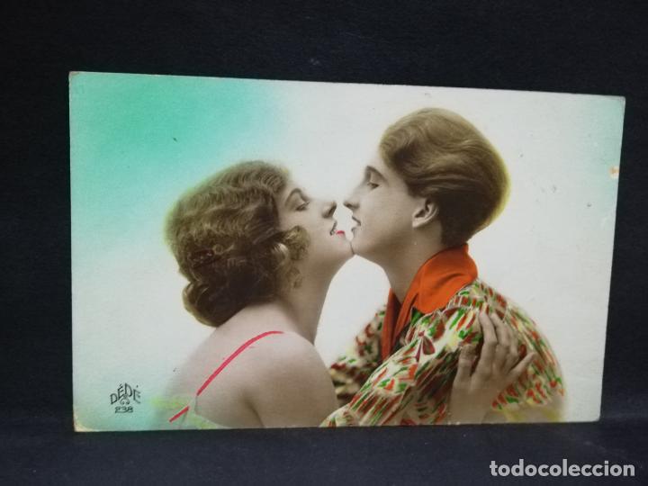 Postais: TARJETA POSTAL DE GALANTES Y MUJERES. PAREJA DE ENAMORADOS.