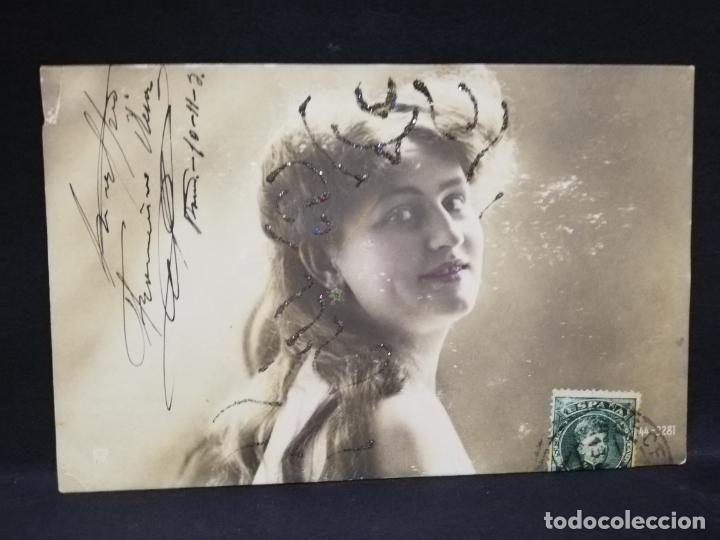 Postais: TARJETA POSTAL DE GALANTES Y MUJERES.