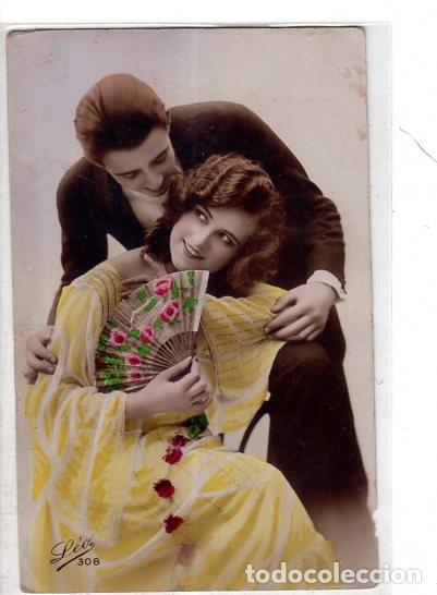 Postais: TARJETA POSTAL DE GALANTES Y MUJERES.