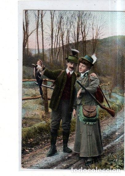 Postais: TARJETA POSTAL DE GALANTES Y MUJERES.