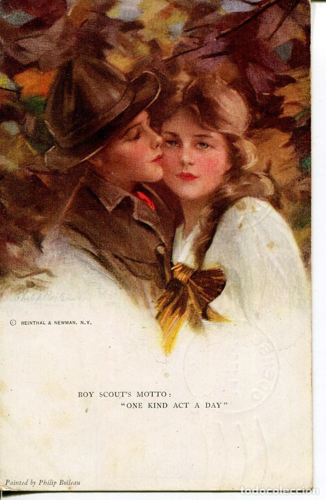 Cartoline: PAREJA DE BOY SCOUT'S- A&Ntilde;O 1917