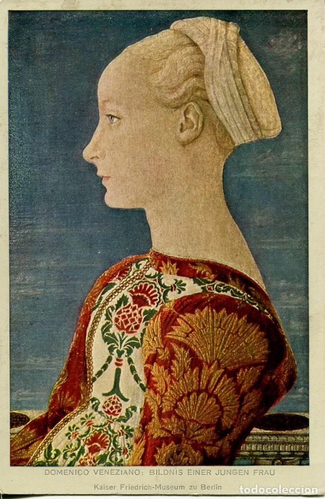 Cartoline: RETRATO DE UNA MUJER JOVEN- D. VENEZIANO-MUSEO DE BERLIN