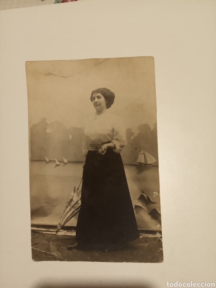 Cartoline: Postal antigua mujer