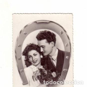 Cartoline: -52647 POSTAL ROMANTICA MUJER ENAMORADA, CON HERRADURA, EDICIONES CIMA N&ordm; 1/82, ESCRITA A&Ntilde;O 1946