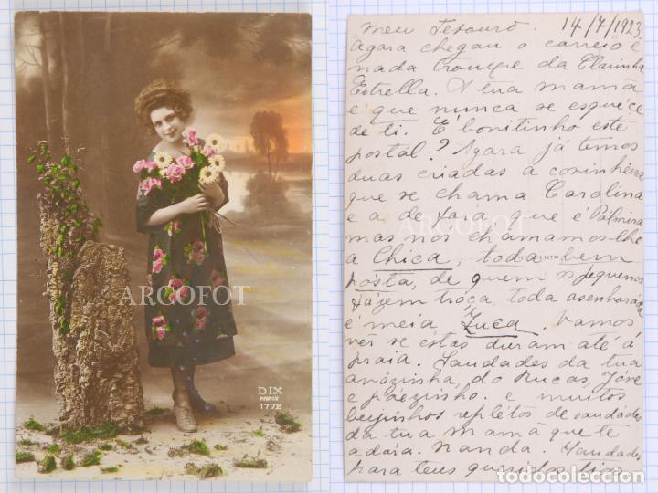 Postcards: POSTAL iluminada fechada en 1923 - LA DE LA FOTO
