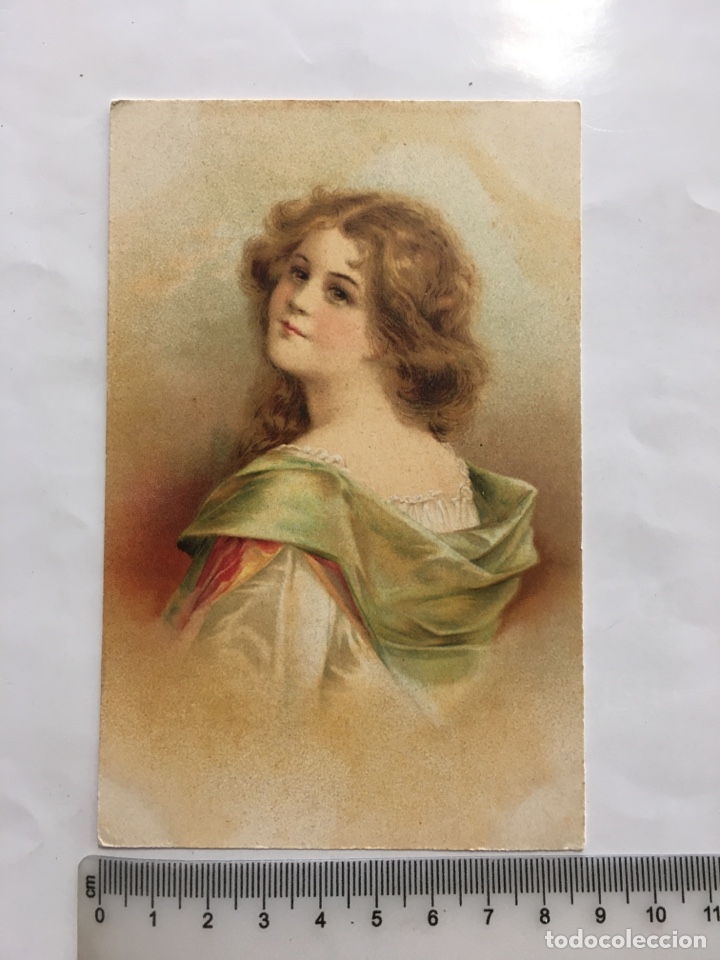 POSTAL. ROM&Aacute;NTICA. JOVEN ADOLESCENTE.