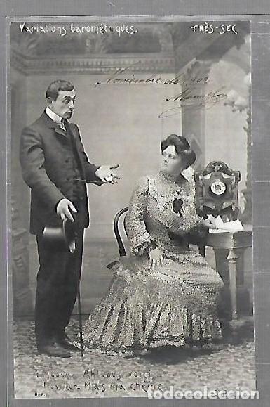 Postais: TARJETA POSTAL. GALANTES Y MUJERES. VARIATIONS BAROMETRIQUES