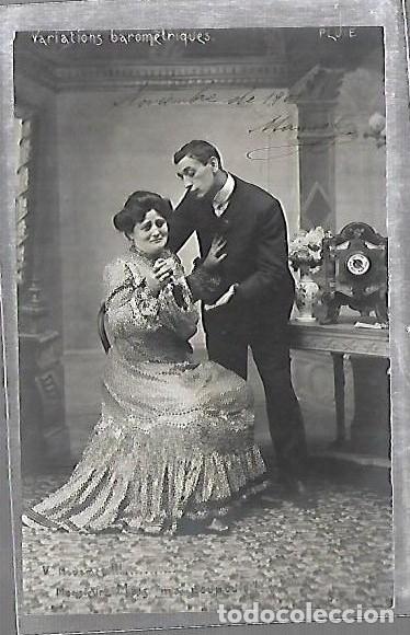 Postais: TARJETA POSTAL. GALANTES Y MUJERES. VARIATIONS BAROMETRIQUES