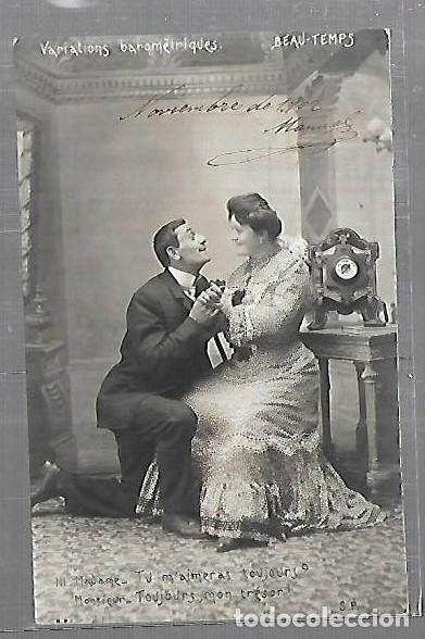 Postais: TARJETA POSTAL. GALANTES Y MUJERES. VARIATIONS BAROMETRIQUES