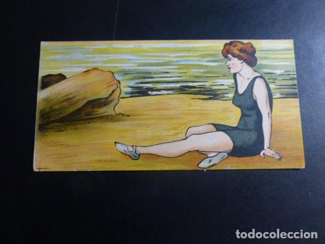 Postais: MUJER EN LA PLAYA POSTAL