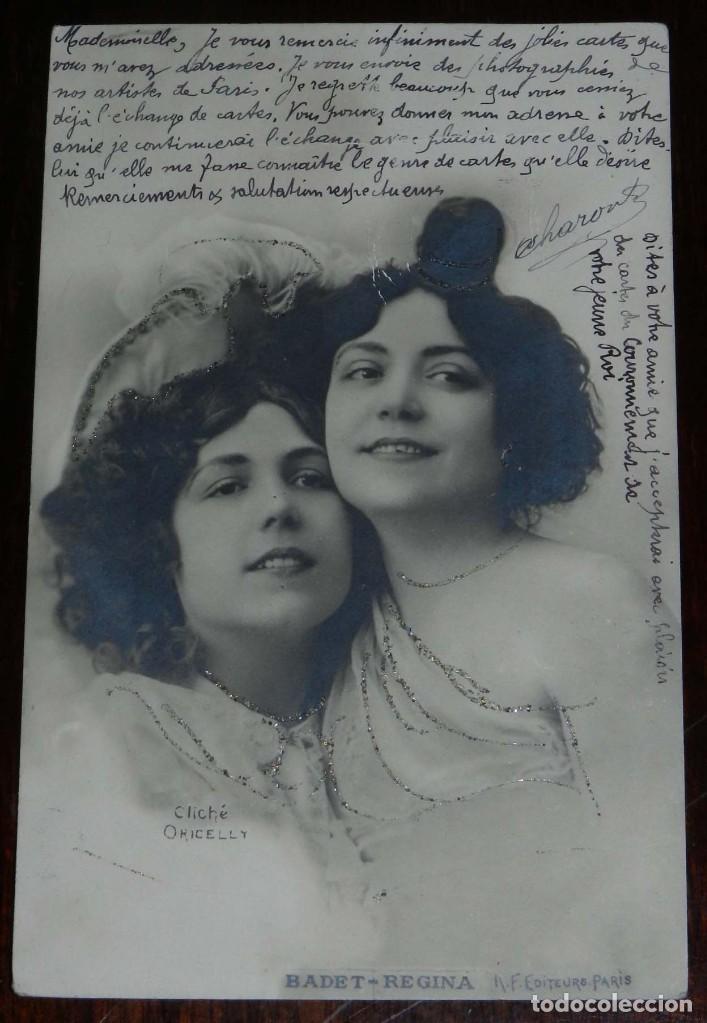Postales: POSTAL DE BADET / REGINA, CLICHE ORICELLY, CIRCULADA, REVERSO SIN DIVIDIR.